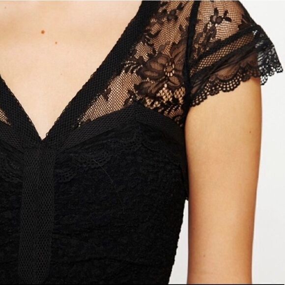 Free People Lace Envy Body Con Dress Sz S - Picture 4 of 8